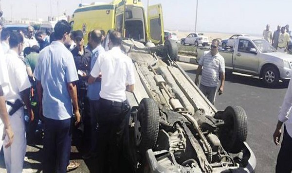 مصرع شخص وإصابة 5 في حادثين متفرقين بالبحر الأحمر